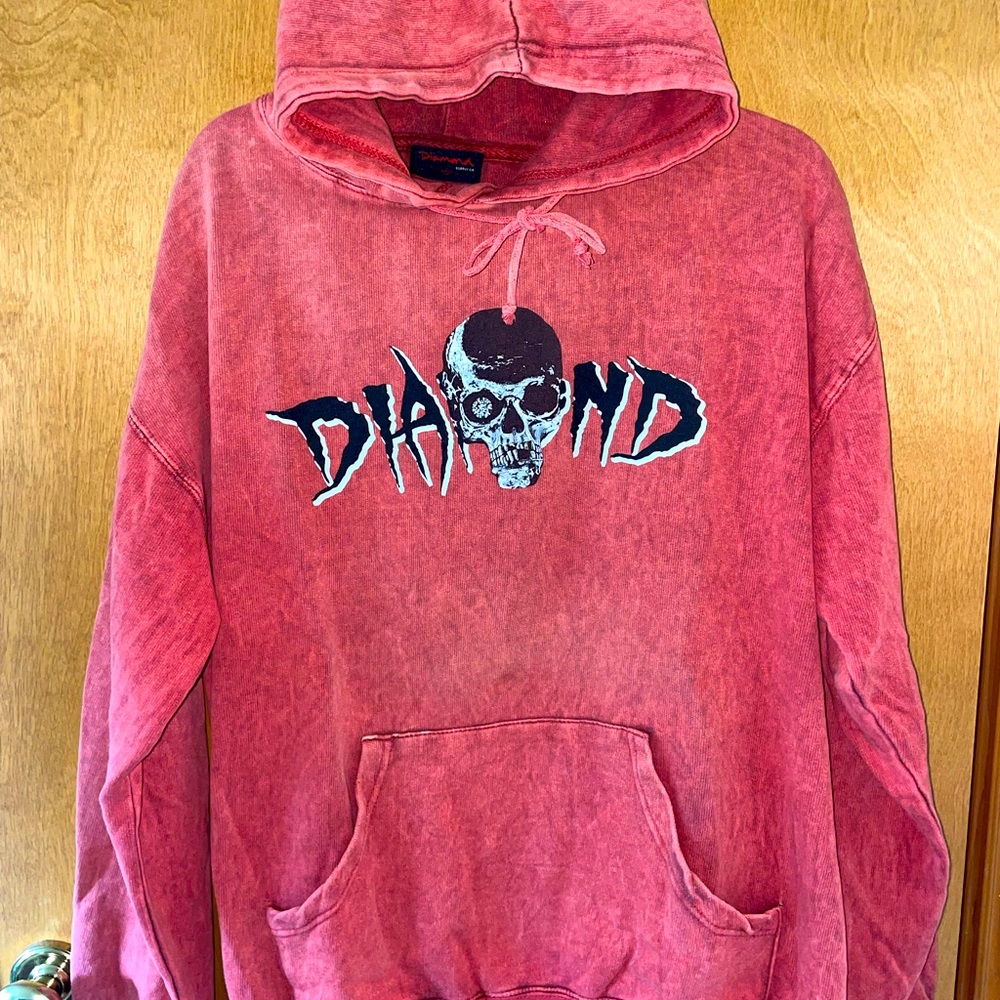 Diamond tie dye hoodie